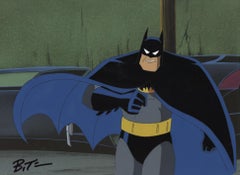 Batman The Animated Series Original Prod. Cel framed signed Bruce Timm: Batman