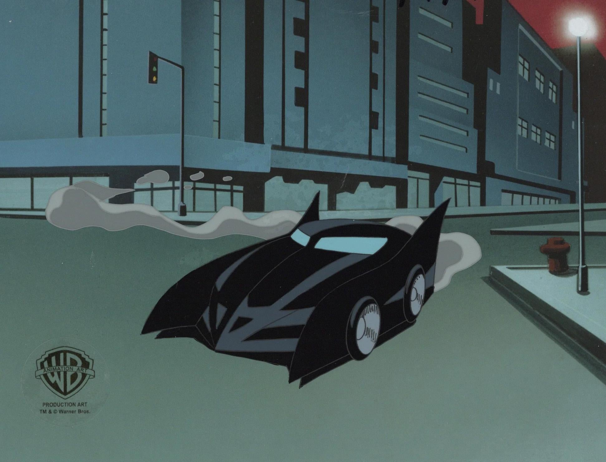 The New Batman Adventures Original Production Cel: Batmobile - Art by DC Comics Studio Artists