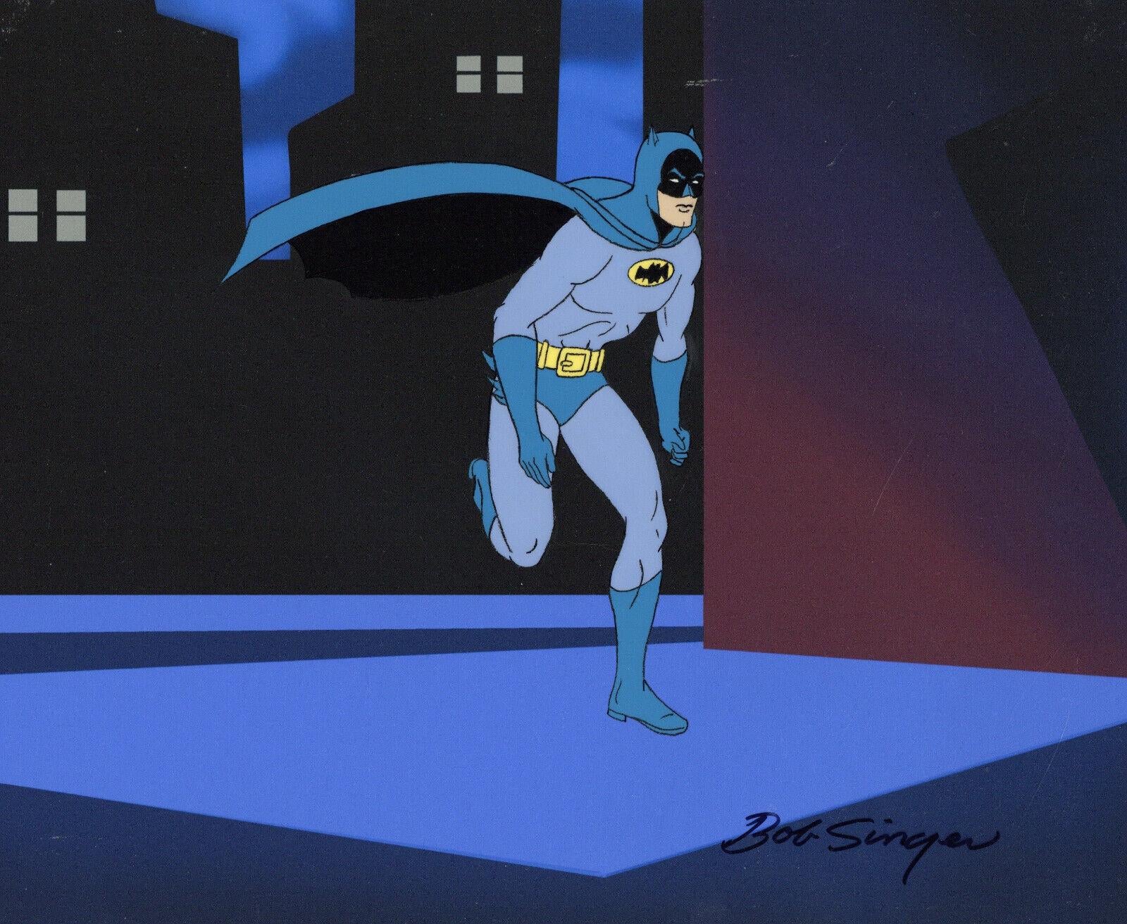Super Friends: Original Prod. Cel + Matching Drawing Signed Bob Singer: Batman