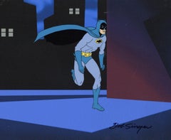 Vintage Super Friends: Original Prod. Cel + Matching Drawing Signed Bob Singer: Batman