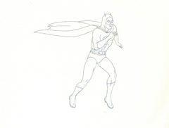 Super Friends: Original Prod. Cel + Matching Drawing Signed Bob Singer: Batman