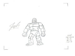 The Thing Series 1979 Hanna Barbera Original Cel/Drawing signed by Stan Lee