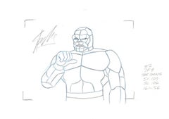 The Thing Series 1979 Hanna Barbera Original Cel/Drawing signed by Stan Lee