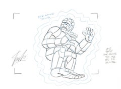 The Thing Series 1979 Hanna Barbera Original Cel/Drawing signed by Stan Lee