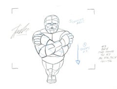 The Thing Series 1979 Hanna Barbera Original Cel/Drawing signed by Stan Lee