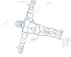 The Thing Series 1979 Hanna Barbera Original Cel/Drawing signed by Stan Lee