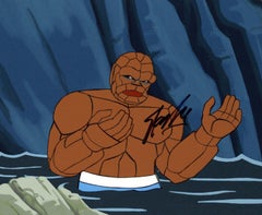 The Thing Series 1979 Hanna Barbera Original Cel/Drawing signed by Stan Lee
