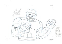 The Thing Series 1979 Hanna Barbera Original Cel/Drawing signed by Stan Lee