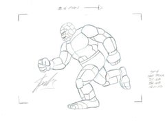 The Thing Series 1979 Hanna Barbera Original Cel/Drawing signed by Stan Lee
