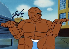 Vintage The Thing Series 1979 Hanna Barbera Original Cel/Drawing signed by Stan Lee