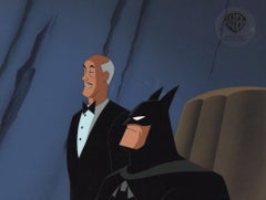 Original Prod. der TNBA. Cel auf originalem Hintergrund: Batman, Alfred