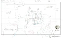 Vintage What's New Scooby Doo? Original Production Drawing signed by Bob Singer
