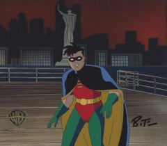 Batman The Animated Series Original Production Cel signed by Bruce Timm: Robin