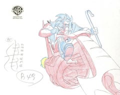 Retro Superman the Animated Series Original Production Drawing: Lobo