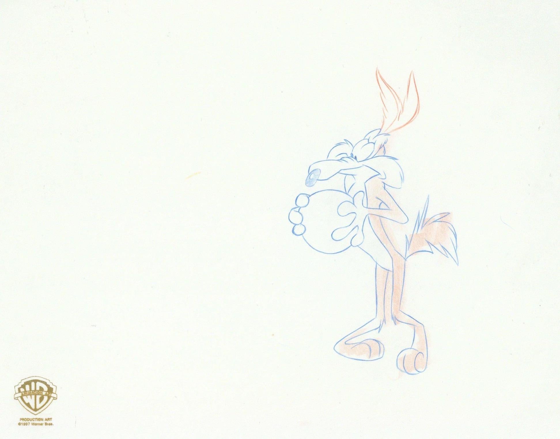 Space Jam Original Production Drawing: Wile E. Coyote - Art by Looney Tunes Studio Artists