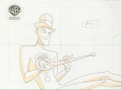 Retro Superman the Animated Series Original Production Drawing: The Riddler