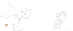 Space Jam Dibujo original de producción: El Pato Lucas y la Conejita Lola