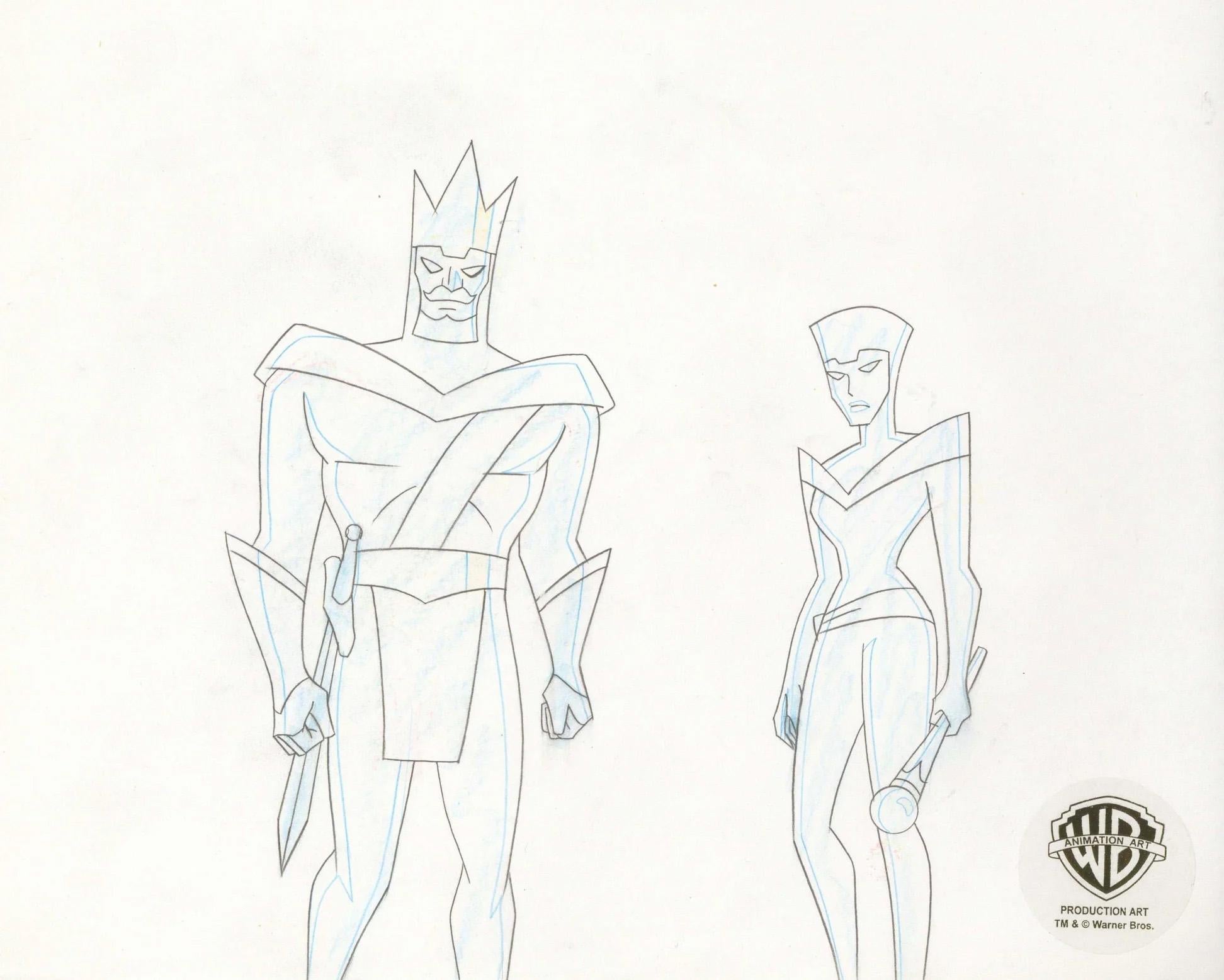 Batman Beyond Original Production Drawing: King and Queen - Art by DC Comics Studio Artists