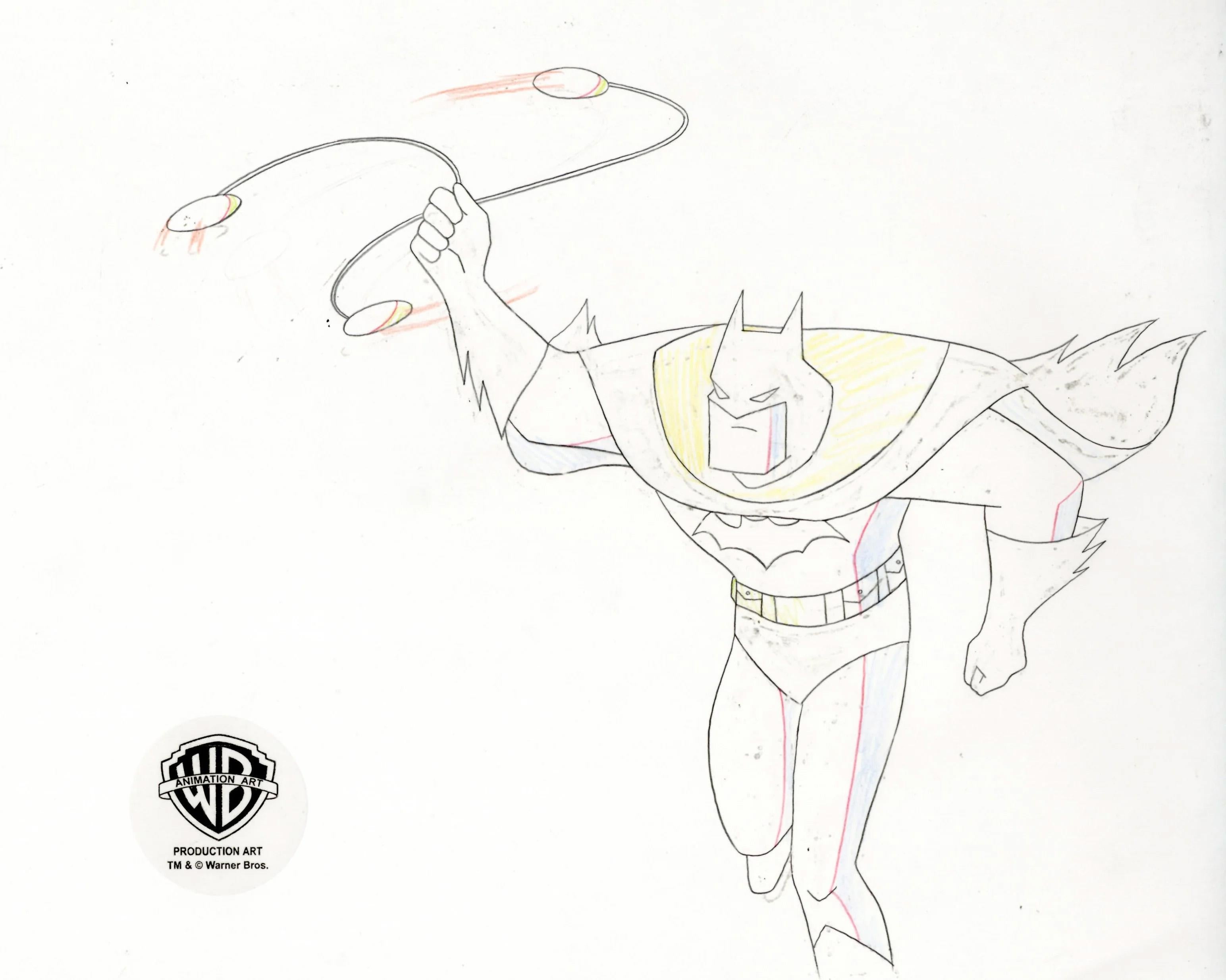 The New Batman Adventures Original Production Drawing: Batman - Art by DC Comics Studio Artists