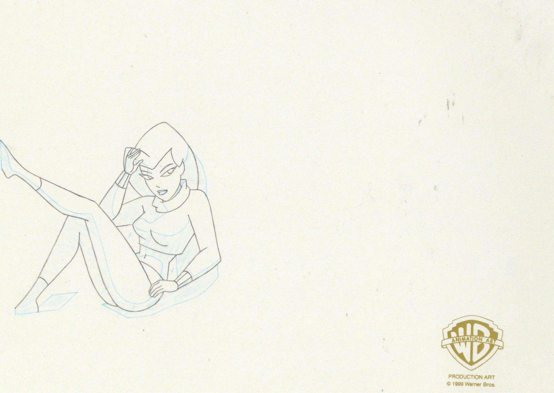 The New Batman Adventures Original Production Drawing: Poison Ivy