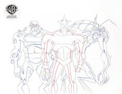 Justice League Unlimited Original Drawing: Gork, Evil Star, Hellgrammite