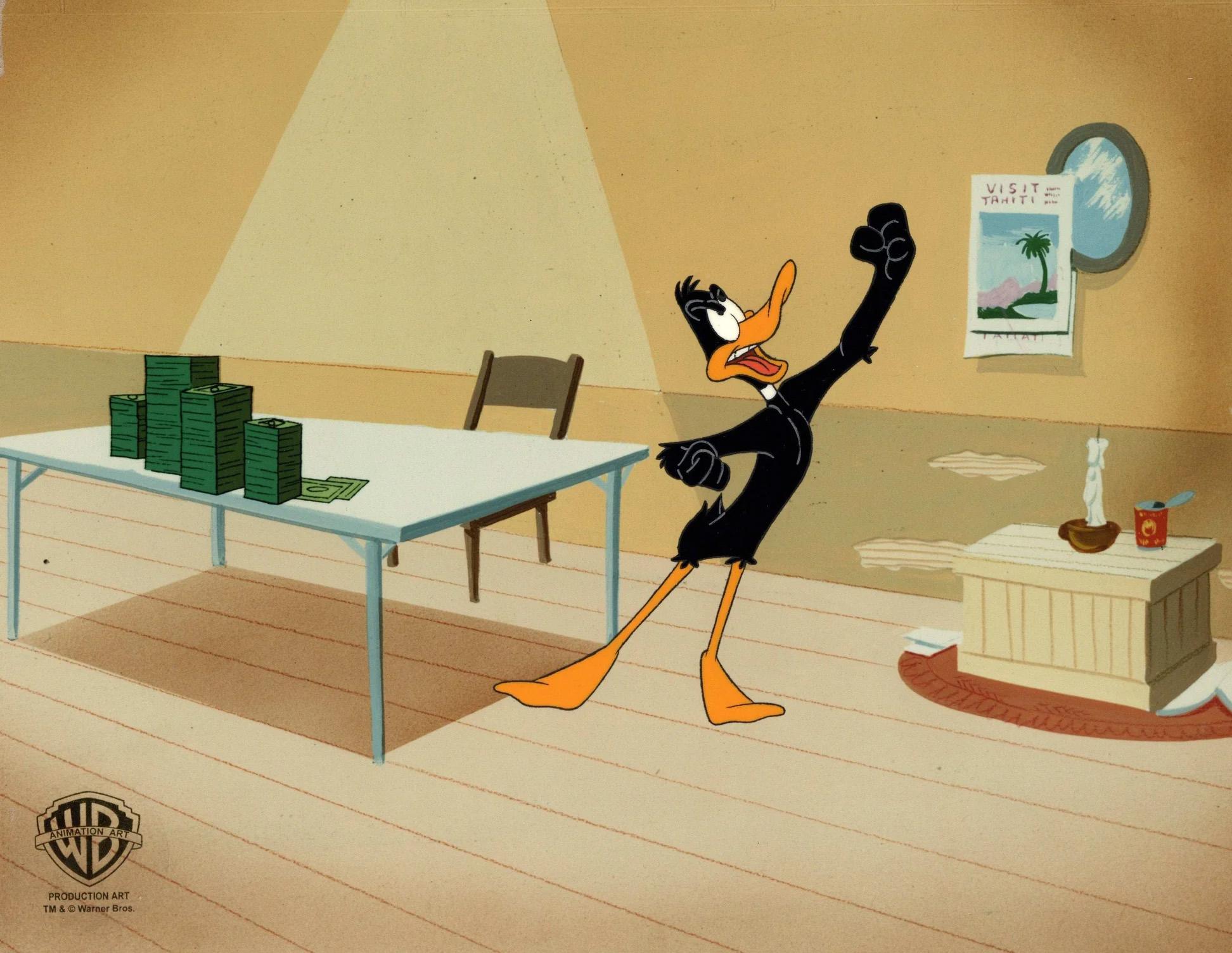 Looney Tunes Quackbusters Original Production Cel: Daffy Duck - Art by Looney Tunes Studio Artists