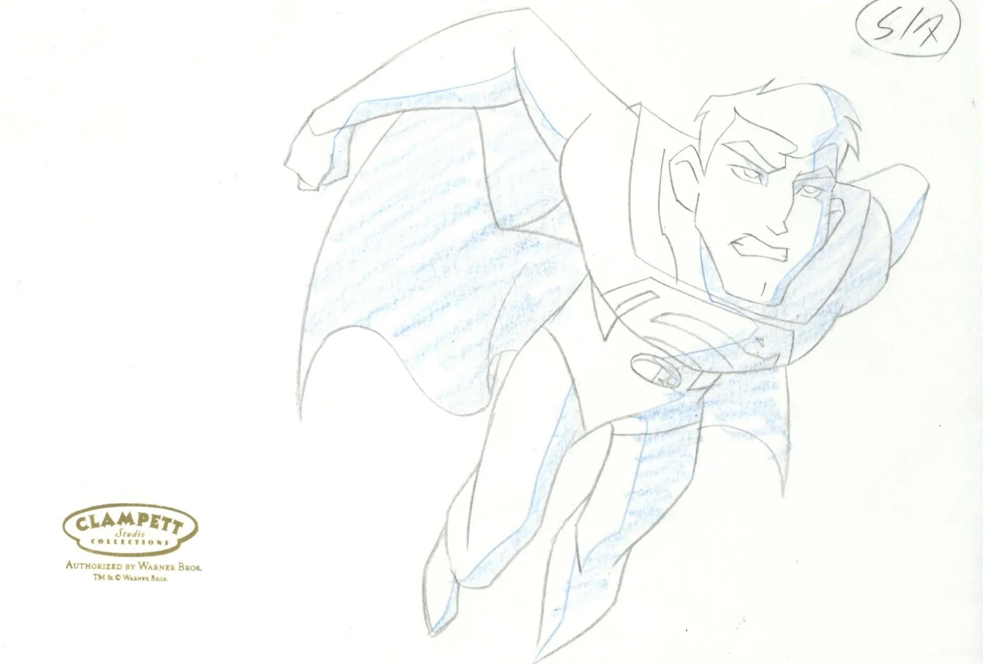 Disegno di produzione originale di Legion of Superheroes: Superman - Art di DC Comics Studio Artists