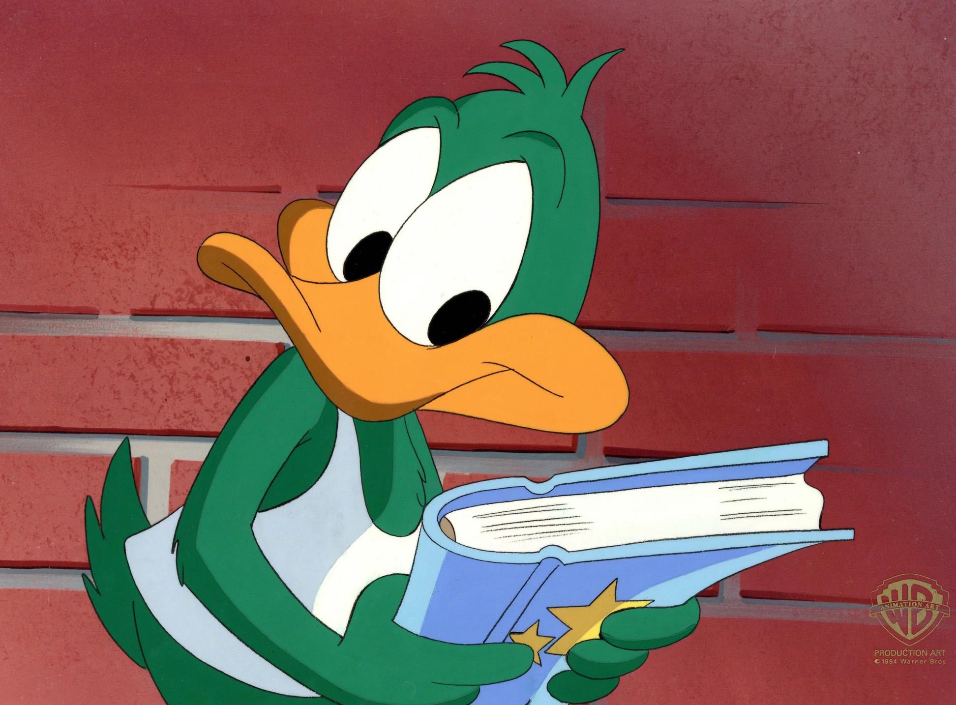 Tiny Toons Adventures Original Production Cel: Plucky Duck - Art by Warner Bros. Studio Artists