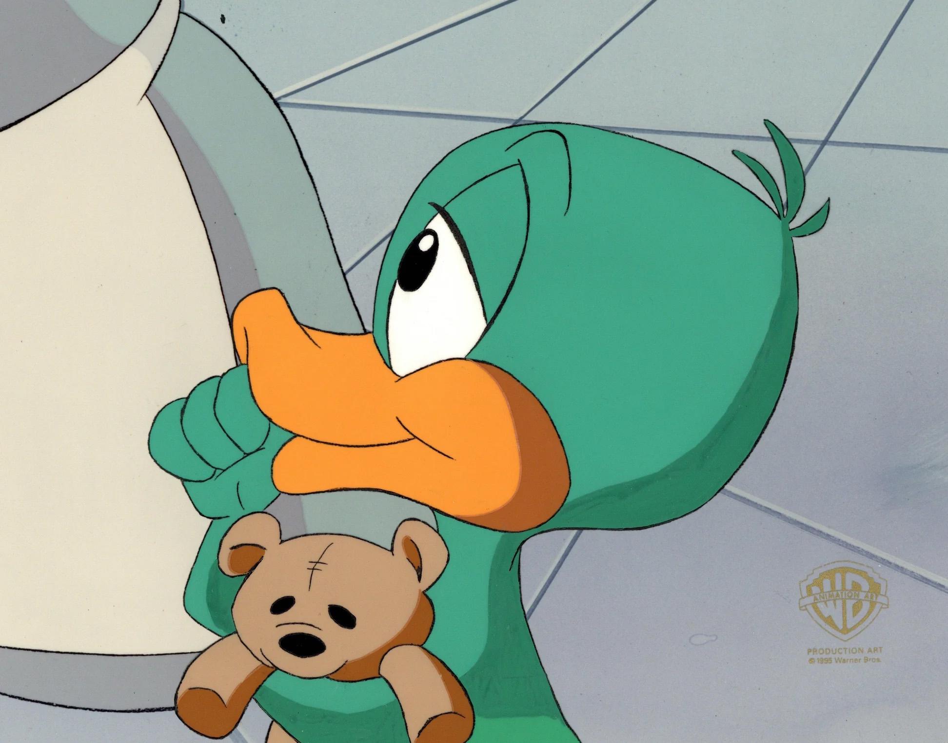 Tiny Toons Adventures Original Production Cel: Plucky Duck - Art by Warner Bros. Studio Artists