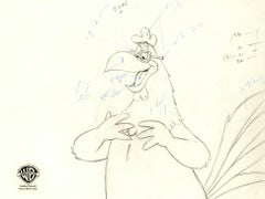 Dessin de production original des Looney Tunes : Foghorn Leghorn