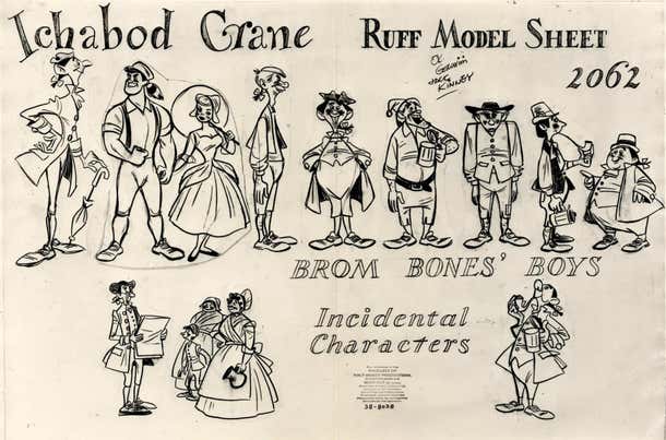 Walt Disney Studio Artists - The Legend of Sleepy Hollow Ruff Model: Brom Bones Prod. 2062 For ...