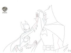 Mystery of the Batwoman (Le mystère de la femme batteuse) - Drawing de production original : Batwoman and Batman