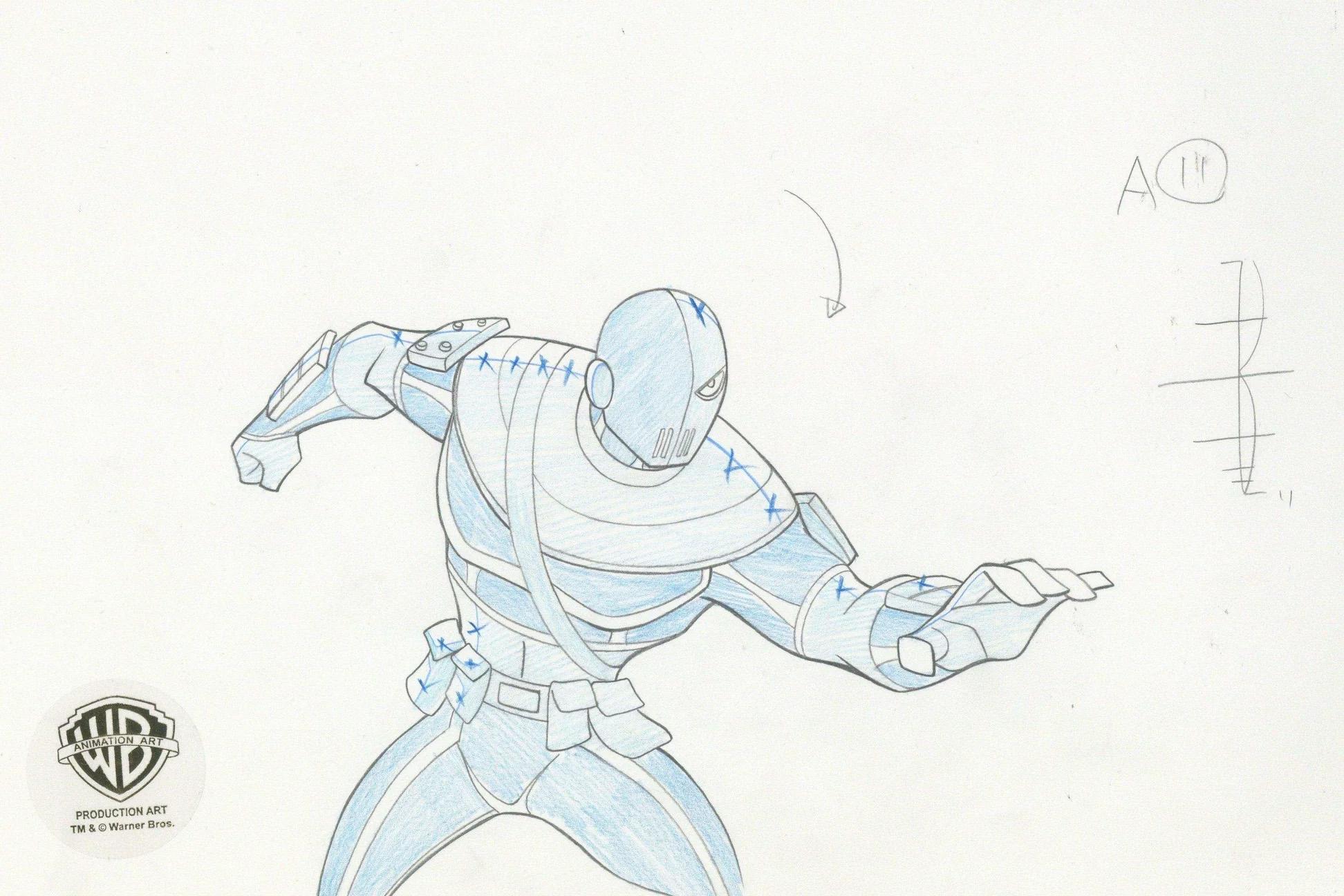 Teen Titans Original Production Drawing: Slade - Art by DC Comics Studio Artists
