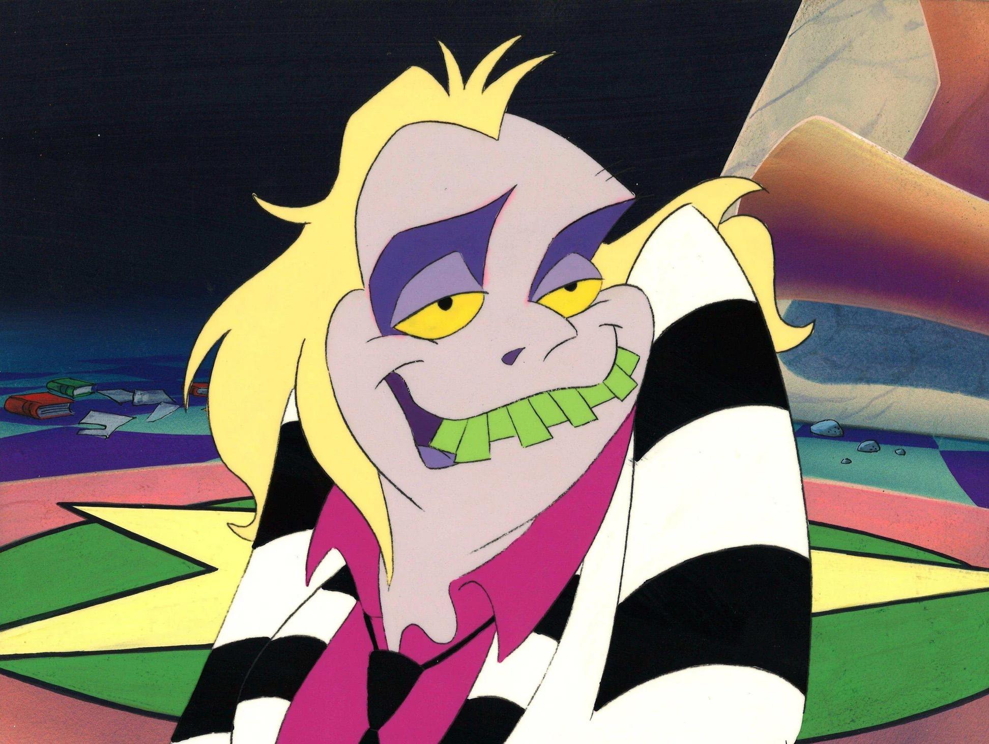 Beetlejuice Animated Series Production Key Setup mit Zeichnung: Beetlejuice