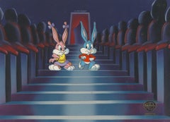Vintage Tiny Toons Original Production Cel: Buster Bunny and Babs Bunny