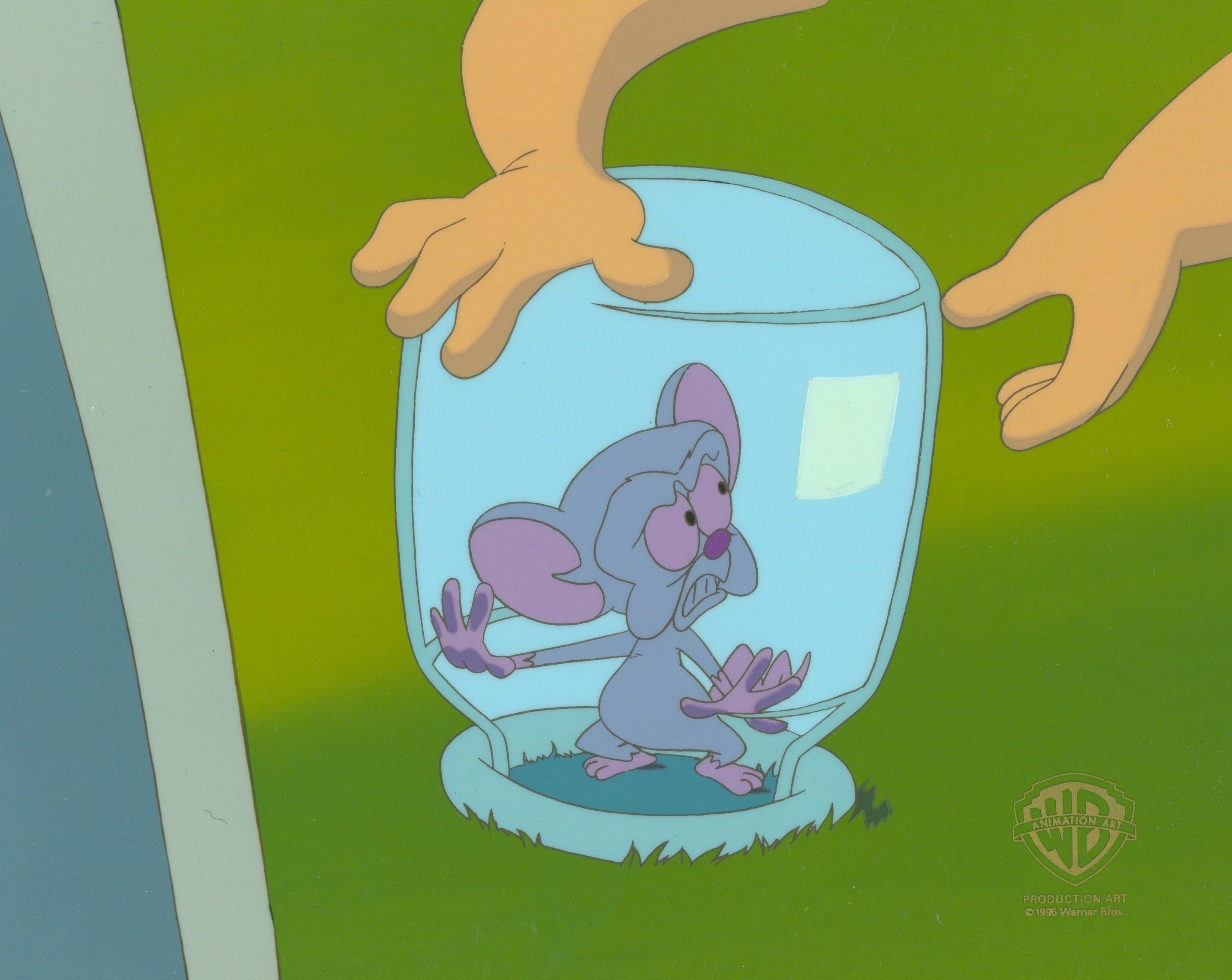 Pinky And The Brain Original Production Cel: Brain - Art by Warner Bros. Studio Artists