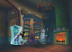 Beetlejuice The Animated Series Original Production Cel & Background: Lydia, BJ