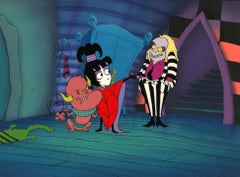 Beetlejuice The Animated Series Original Cel & Background: Beetlejuice, Lydia