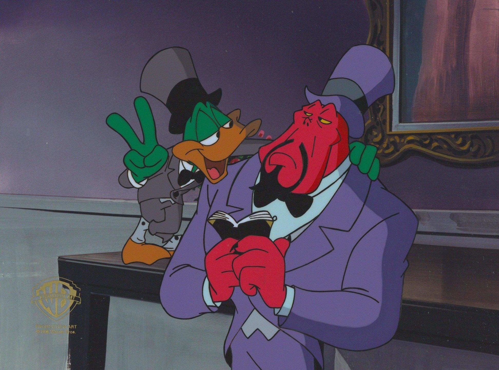 Tiny Toons Original Production Cel: Plucky and Mr. Scratch - Art by Warner Bros. Studio Artists
