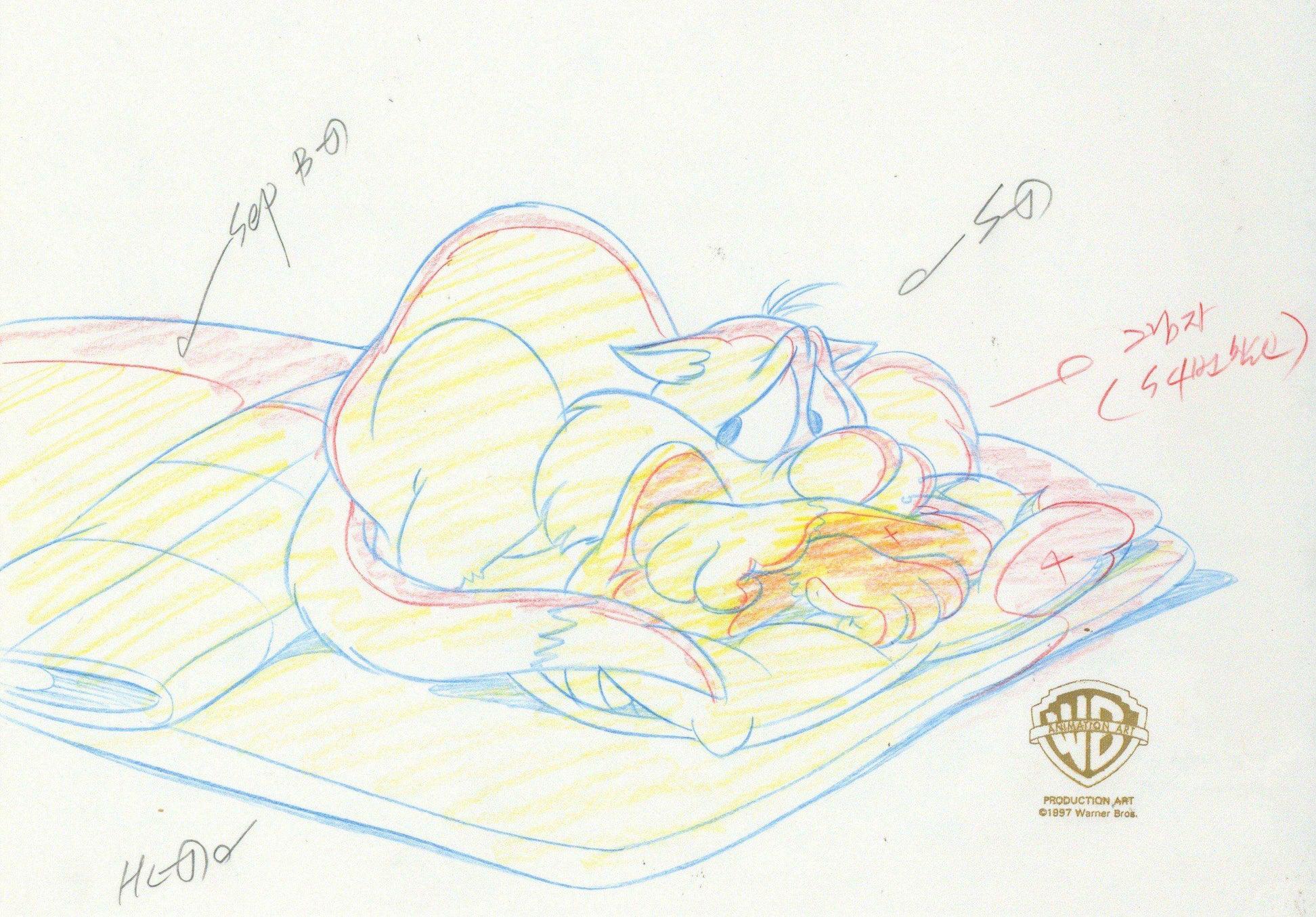 Looney Tunes Original Production Drawing: Sylvester - Art by Looney Tunes Studio Artists
