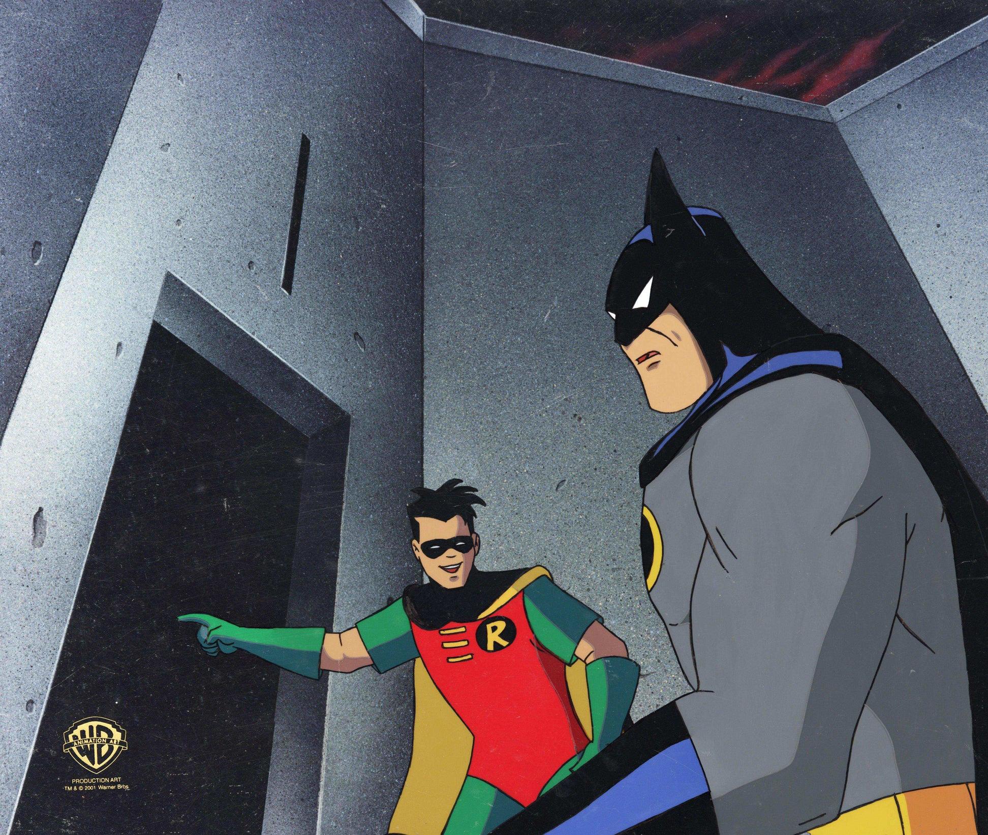 Batman The Animated Series Original Production Cel: Batman and Robin - Art by DC Comics Studio Artists