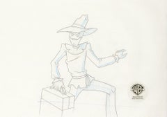 Vintage Batman The Animated Series Original Production Drawing: Scarecrow