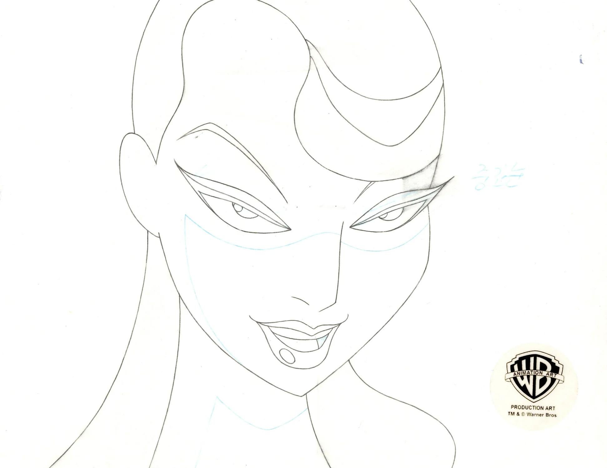 Batman Beyond Original Production Zeichnung: Inque – Art von DC Comics Studio Artists