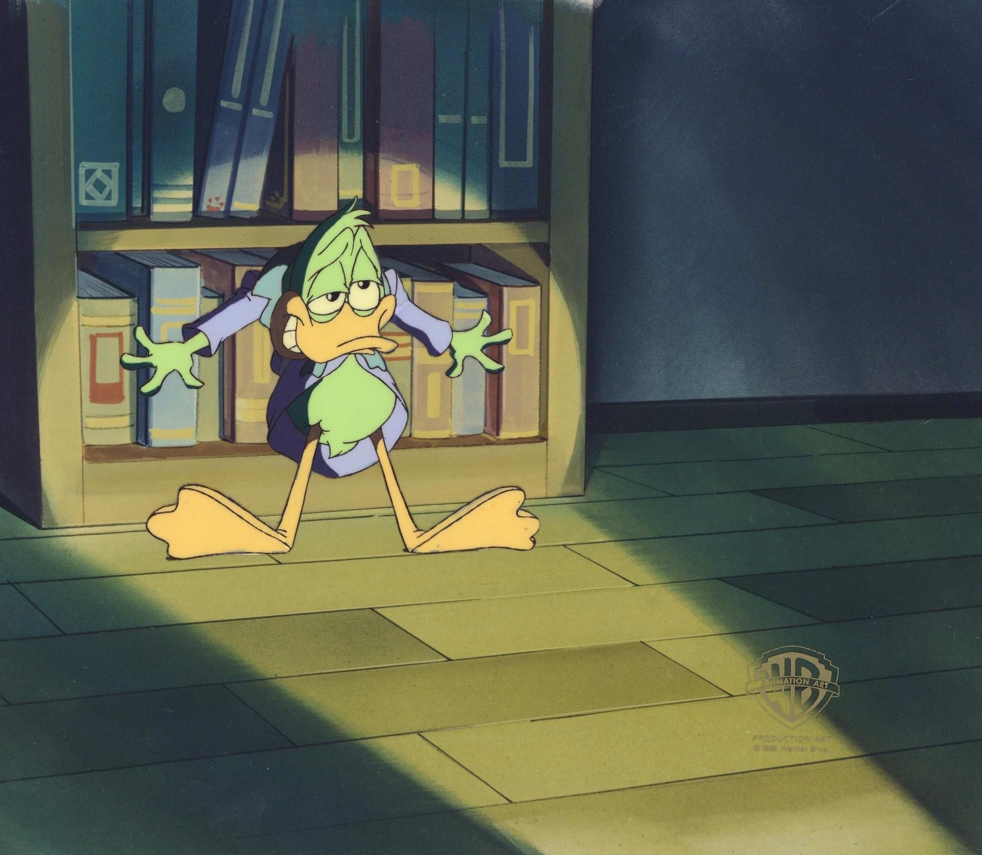 Tiny Toons Original Production Cel: Plucky Duck - Art by Warner Bros. Studio Artists