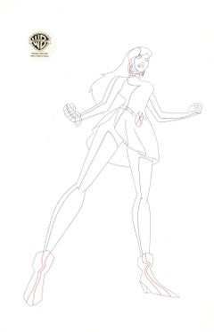 Disegno originale della produzione di Justice League Unlimited: Giganta