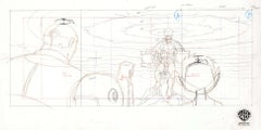 Dessins de production d'origine des Titans : Cyborg, Beast Boy, Starfire et Trigon