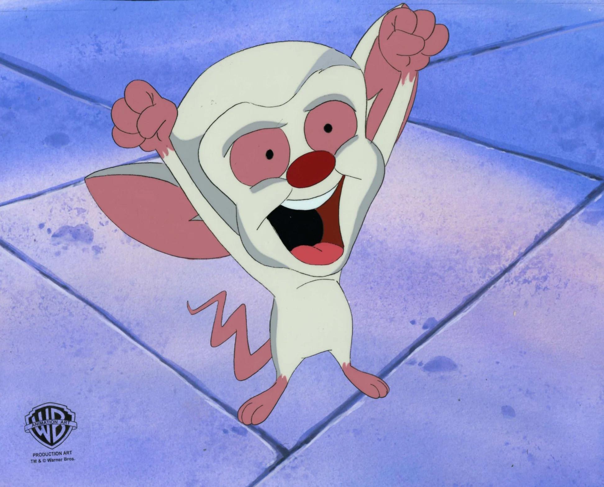 Pinky And The Brain Original Production Cel: Brain - Art by Warner Bros. Studio Artists