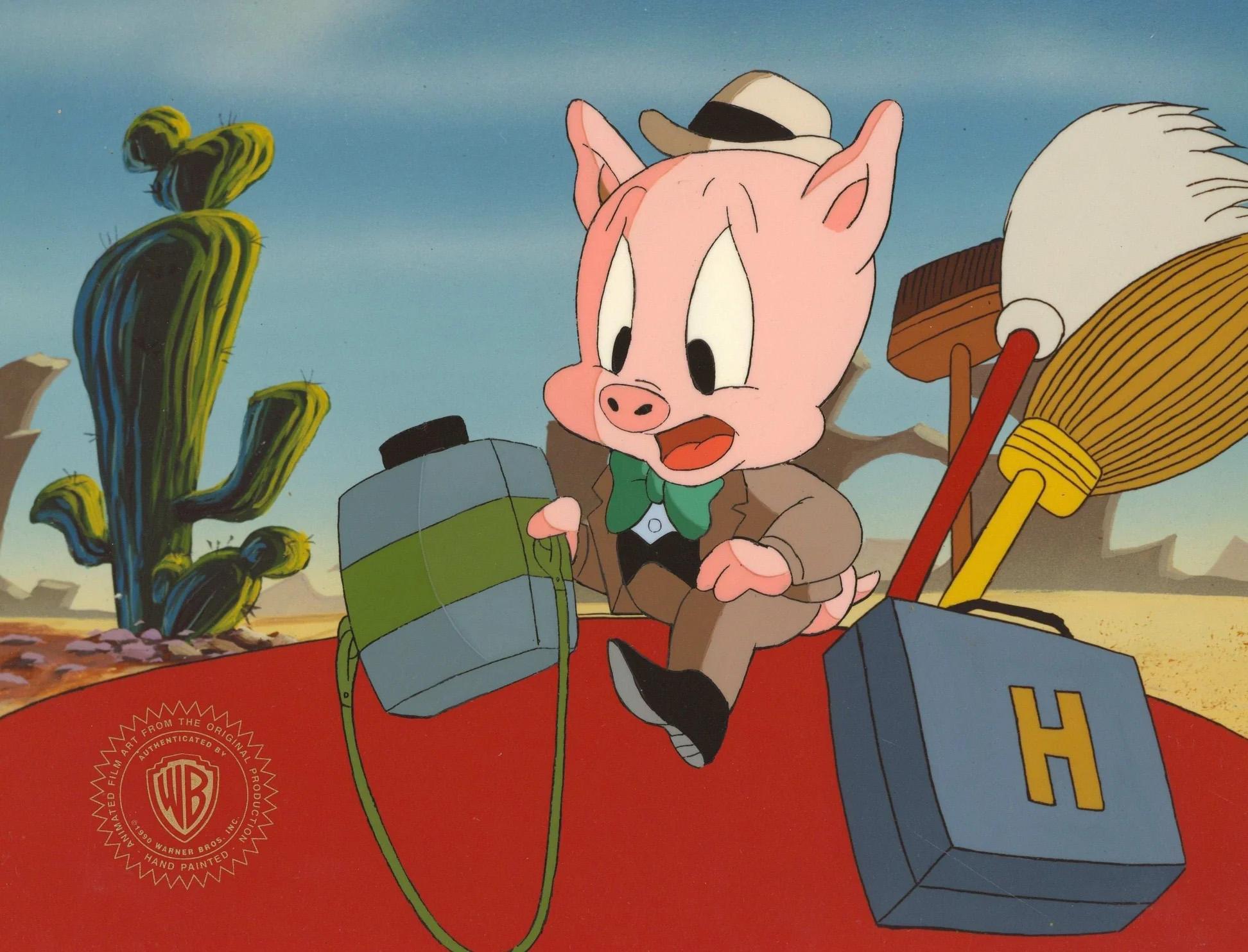 Tiny Toons Original Production Cel: Hamton J. Pig - Art by Warner Bros. Studio Artists