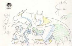 The New Batman Adventures Original Production Drawing: Batman and Robin