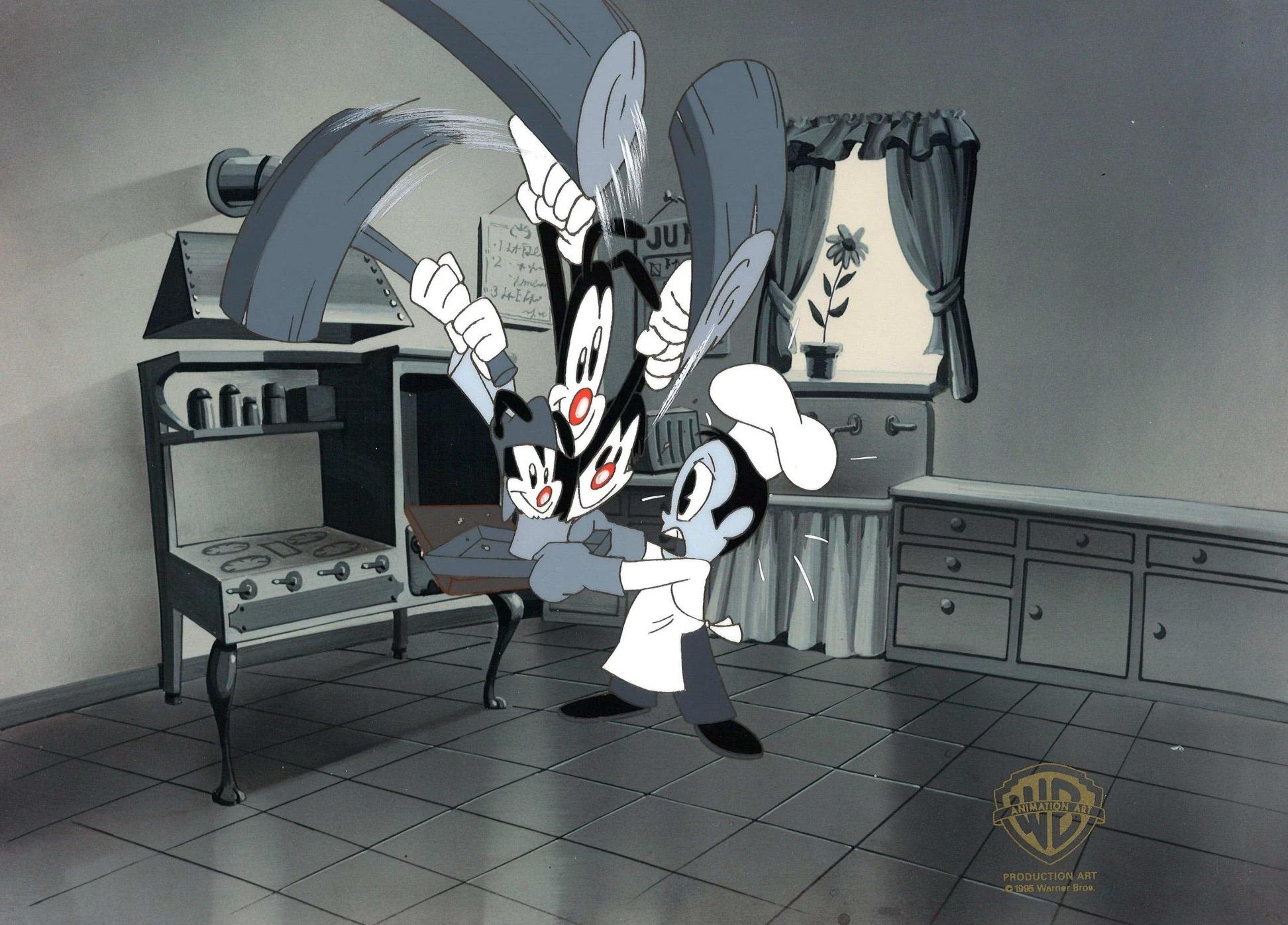 Animaniacs Original Production Cel: Yakko, Wakko, and Dot - Art by Warner Bros. Studio Artists